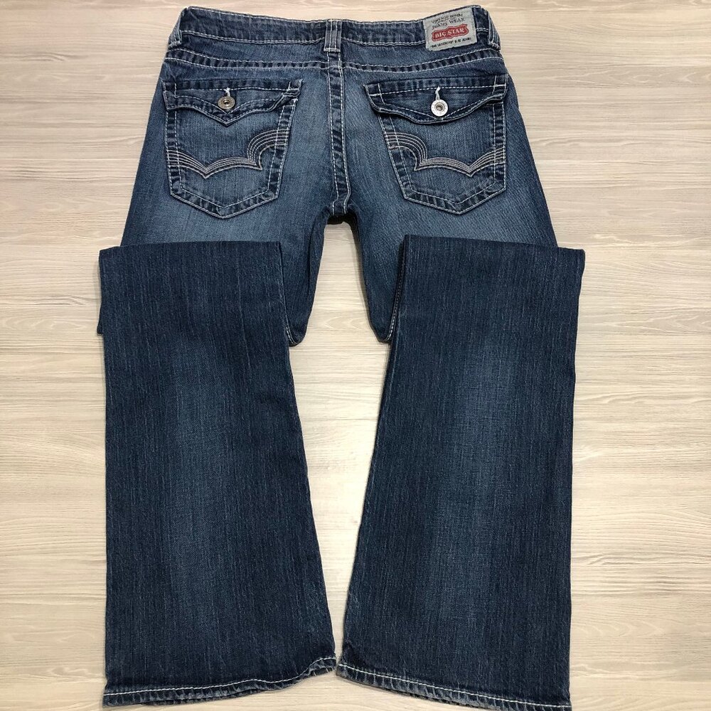 Big Star Jeans Sweet Low Boot Blue Womens Size 30x31